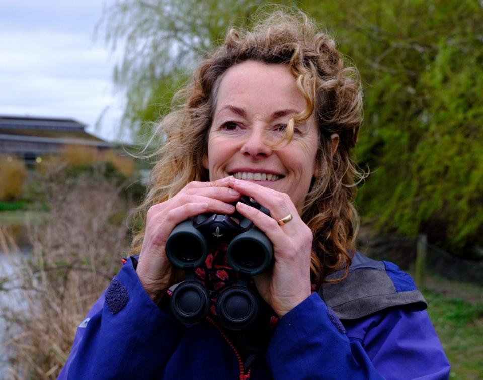 Presenter Kate Humble has highlighted the benefits of birdwatching, which 'gives you licence to not be busy'