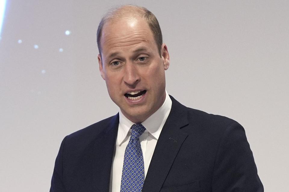 <p>Yui Mok/Pool via AP</p> Prince William attends an event to celebrate efforts to tackle antimicrobial resistance and build stronger health systems, food security and climate resilience at The Royal Society in London on May 16, 2024