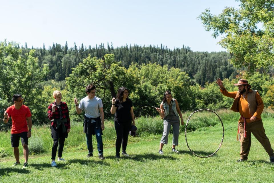 Métis Crossing features immersive experiences like spear-tossing (Métis Crossing)