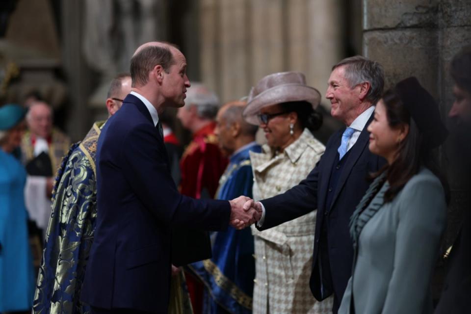 The Prince of Wales arrives at the ceremony (Geoff Pugh/Daily Telegraph/PA Wire)