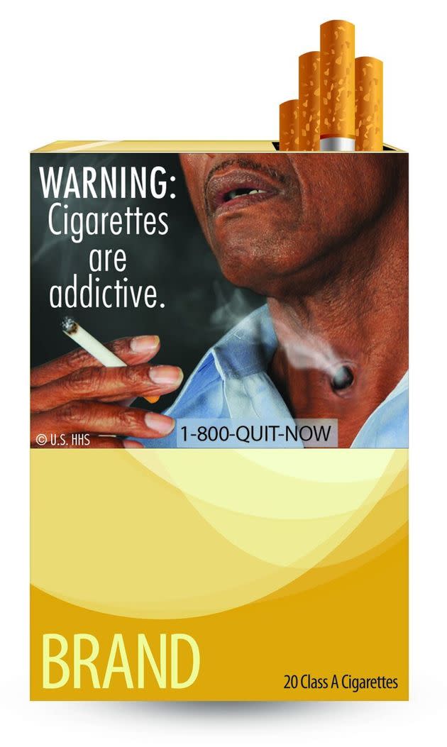 A more recent warning label for cigarette packs is seen after its release from the Food and Drug Administration. Murthy wants similar mental health warnings for social media platforms.