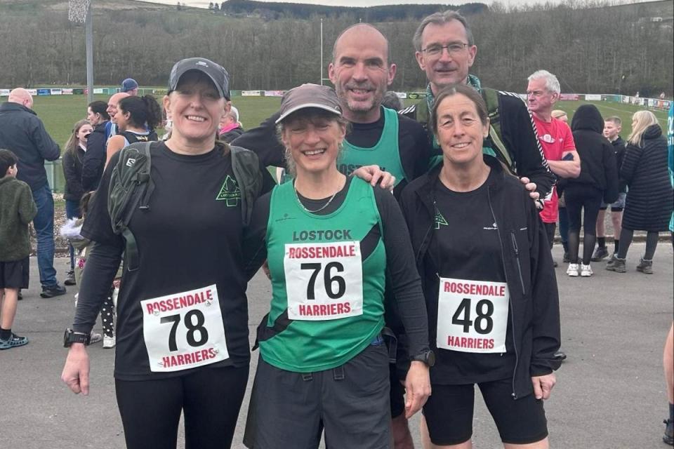 Lostock members at the Pete Hartley Memorial Fell Race were Rachel Hancock, Josie Greenhalgh, Tony Marlow, Nikki Hamerton and Mark Shuttleworth