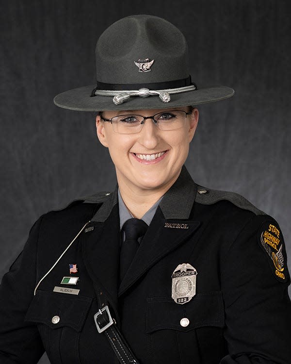 Trooper Sarah J. Kliesch has been named 2023 Trooper of the Year at the Bucyrus Post of the Ohio State Highway Patrol.