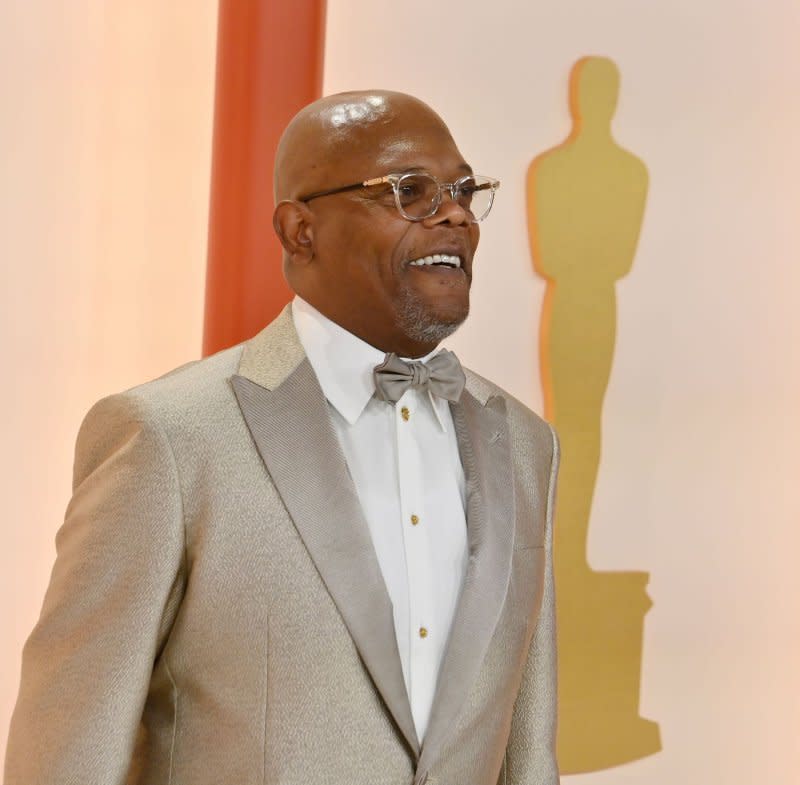 Samuel L. Jackson attends the 95th annual Academy Awards at the Dolby Theatre in the Hollywood section of Los Angeles on March 12. The actor turns 75 on December 21. File Photo by Jim Ruymen/UPI