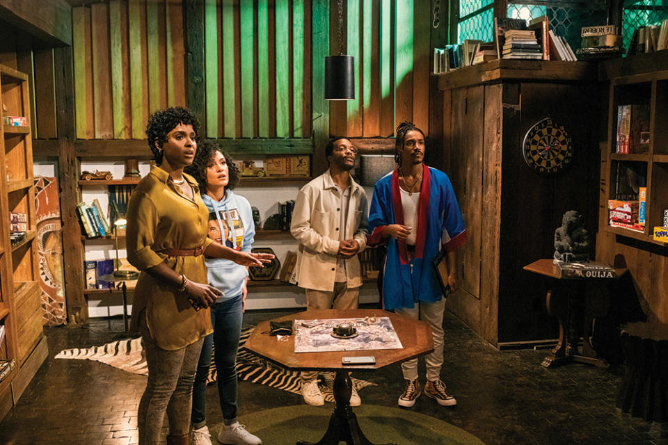 From left: Antoinette Robertson, Sinqua Walls, Jermaine Fowler and Dewayne Perkins in The Blackening.