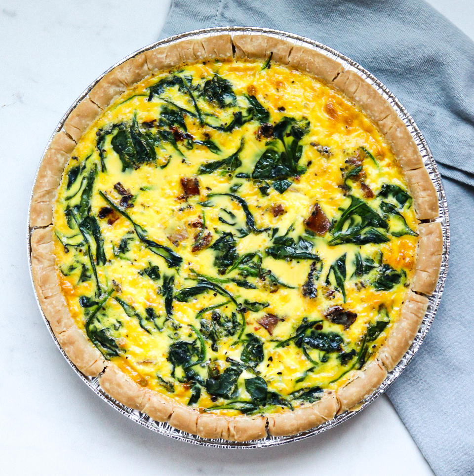 Chicken Sausage & Spinach Quiche