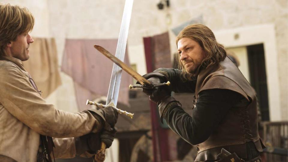 Jaime Lannister (Nikolaj Coster-Waldau, links) und Ned Stark (Sean Bean) sind sich schon viele Jahre vor den Ereignissen von 