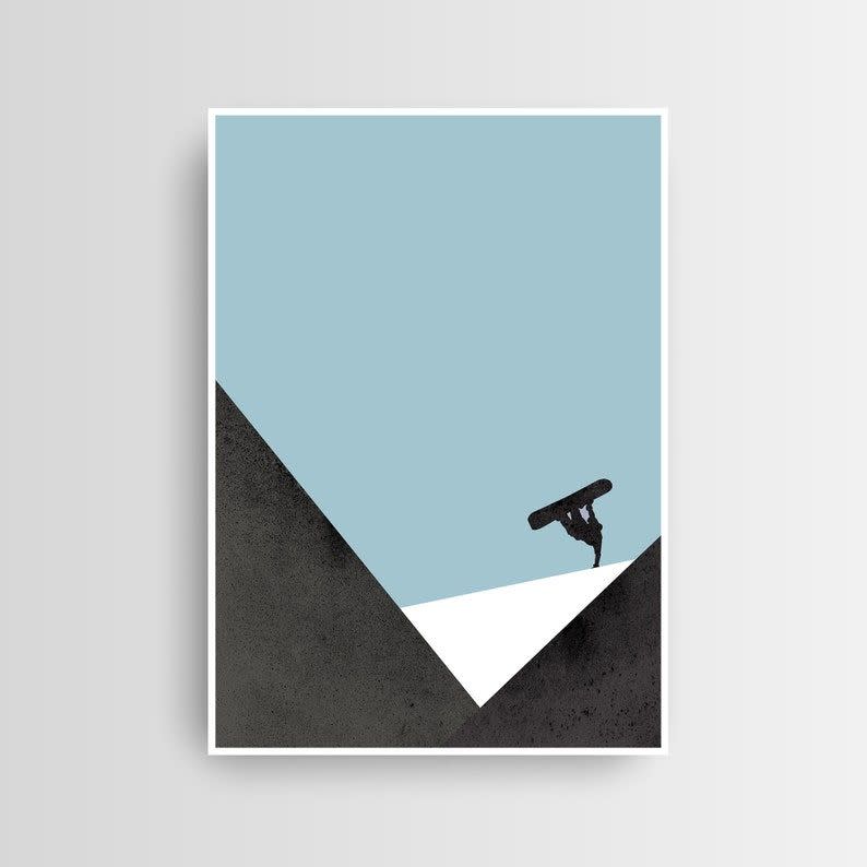 8) Snowboarding Art