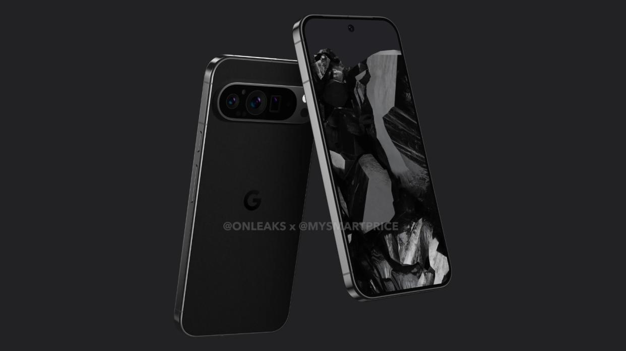  A set of leaked renderings depicting the Pixel 9 Pro. 