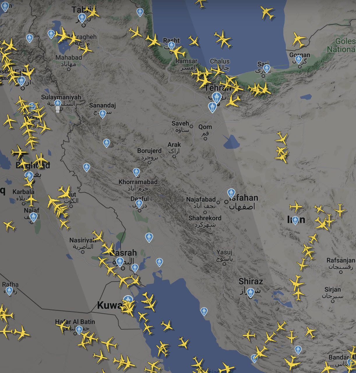 Iran clears airspace after Israeli strike