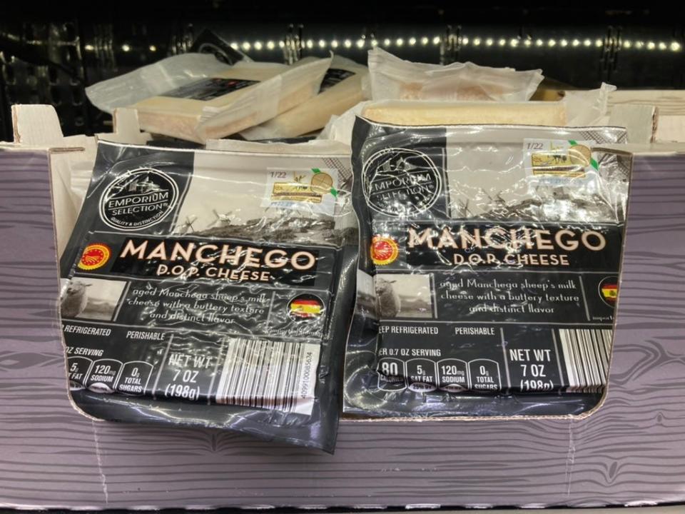 Manchego cheese from Aldi