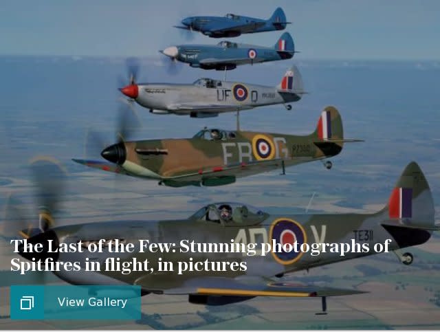 The Last of the Few: Stunning photographs of Spitfires in flight, in pictures