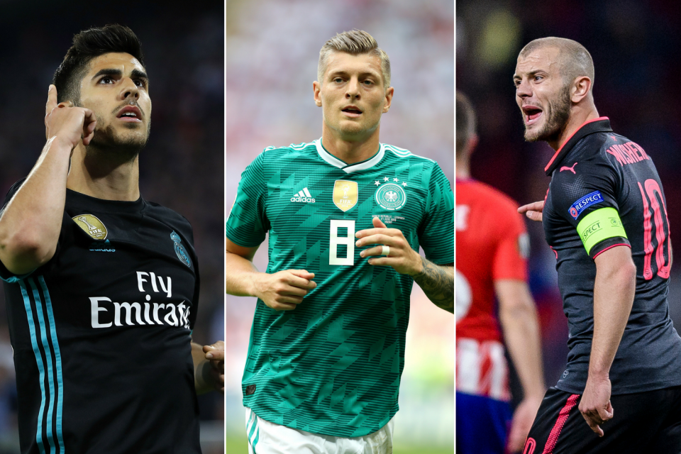 Marco Asensio, Toni Kroos and Jack Wilshere have all been linked with big-money moves away from their respective clubs