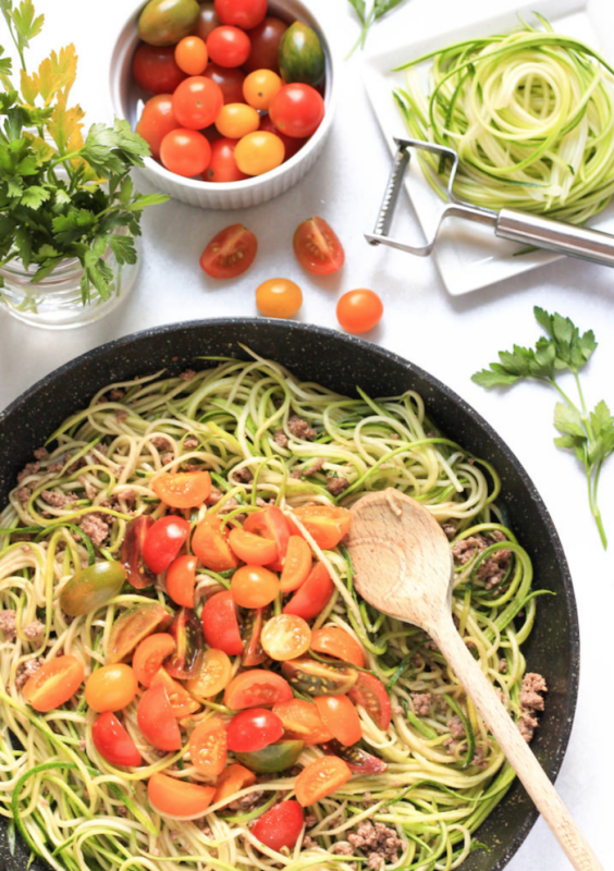 Dish by Dish<p>This is a refreshing, vibrant and beautiful dish made in under 30 minutes.</p><p><strong>Get the recipe: <a href="https://www.dishbydish.net/zucchini-noodles-with-minced-beef-mini-heirloom-tomatoes/" rel="sponsored" target="_blank" data-ylk="slk:Zucchini Noodles with Minced Beef and Mini Heirloom Tomatoes;elm:context_link;itc:0;sec:content-canvas" class="link "><em>Zucchini Noodles with Minced Beef and Mini Heirloom Tomatoes</em></a></strong></p><p><strong>Related: <a href="https://www.yahoo.com/lifestyle/43-zucchini-noodles-zoodles-recipes-183541850.html" data-ylk="slk:43 Best Zoodles Recipes;elm:context_link;itc:0;sec:content-canvas;outcm:mb_qualified_link;_E:mb_qualified_link;ct:story;" class="link  yahoo-link">43 Best Zoodles Recipes</a></strong></p>