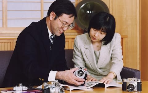 Princess Sayako with her fiance, Yoshiki Kuroda, in 2005 - Credit: EPA