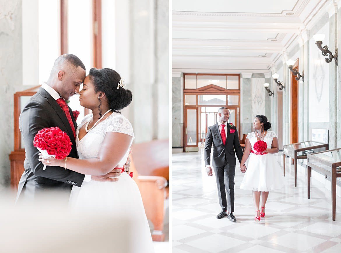 Mario and LaQuitta Carruth were married at Memphis City Hall in May 2017. (Photo: <a href="http://amy-hutchinson.com/" target="_blank">Amy Hutchinson Photography</a>)