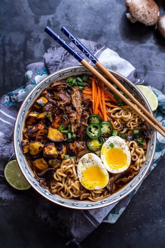 <p>Half Baked Harvest</p><p>Don't you just want to climb into this bowl?</p><p><strong>Get the recipe: <a href="https://www.halfbakedharvest.com/crockpot-crispy-caramelized-pork-ramen-noodle-soup-wcurry-roasted-acorn-squash/" rel="nofollow noopener" target="_blank" data-ylk="slk:Crockpot Crispy Caramelized Pork Ramen Noodle Soup with Curry Roasted Acorn Squash;elm:context_link;itc:0;sec:content-canvas" class="link ">Crockpot Crispy Caramelized Pork Ramen Noodle Soup with Curry Roasted Acorn Squash</a></strong></p>