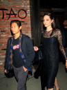 <p>The movie star and her 13-year-old son, Pax Jolie-Pitt, had a mother-son date on <a rel="nofollow" href="https://www.yahoo.com/celebrity/stars-celebrate-mother-day-2017-slideshow-wp-205056659.html" data-ylk="slk:Mother’s Day;elm:context_link;itc:0;sec:content-canvas;outcm:mb_qualified_link;_E:mb_qualified_link;ct:story;" class="link  yahoo-link">Mother’s Day</a> at Tao restaurant in L.A. The mom of six also spent part of her day <a rel="nofollow noopener" href="http://www.dailymail.co.uk/tvshowbiz/article-4508534/Angelina-Jolie-enjoys-low-key-Mother-s-Day.html" target="_blank" data-ylk="slk:taking a walk with three of her younger children;elm:context_link;itc:0;sec:content-canvas" class="link ">taking a walk with three of her younger children</a>: 10-year-old Shiloh and twins Vivienne and Knox, 8. (Photo: gotpap/Bauer-Griffin/GC Images) </p>