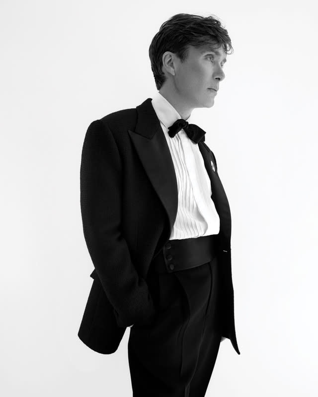 Cillian Murphy in Versace at the 2024 Oscars<p>Photo: Courtesy of Versace</p>