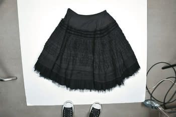 McQ black ruffle skirt $14,999