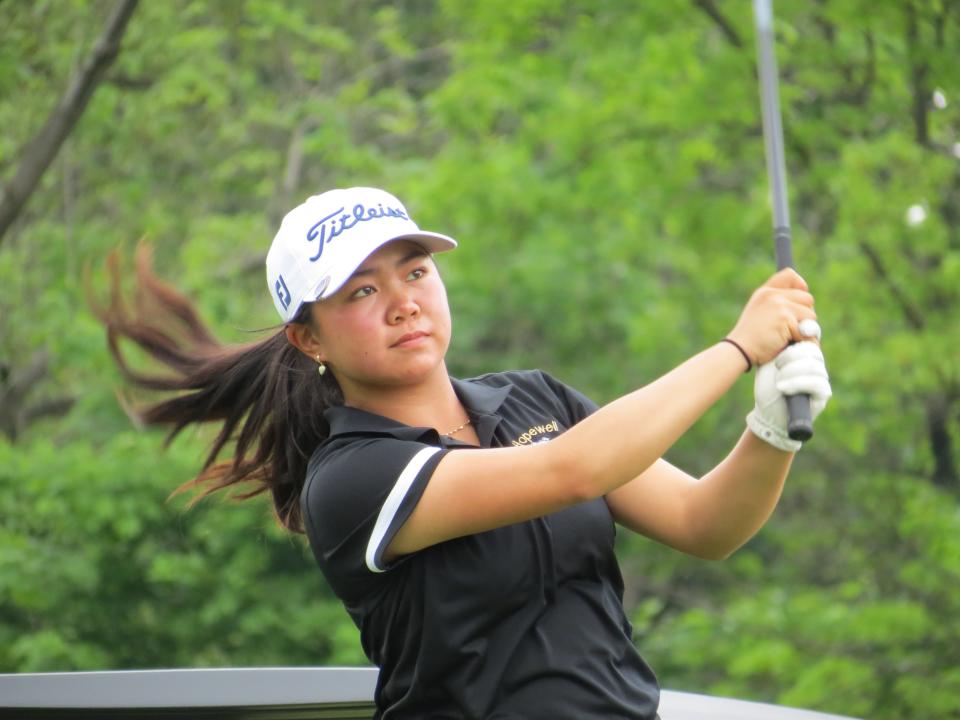 Hopewell Valley sophomore Megan Meng won the 21st NJSIAA Girls Golf Championship at Raritan Valley CC in Bridgewater on Monday, May 16, 2022.