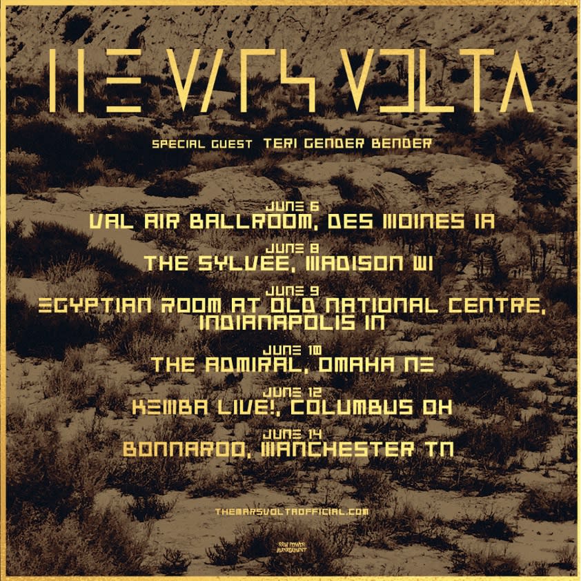 The Mars Volta June 2024 Tour Poster