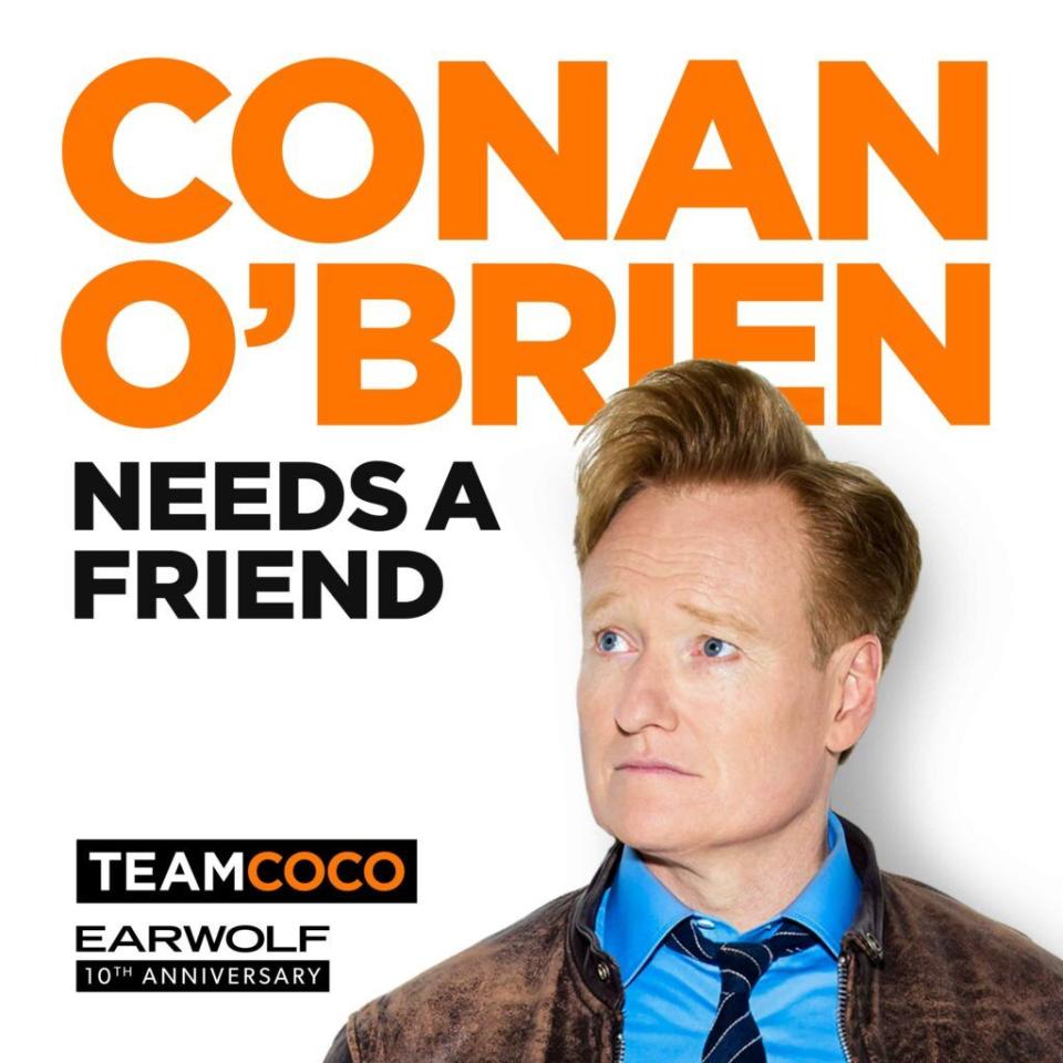 <p>Anyone who ever watched the late-night host knows his expert interview skills, lightning-fast comebacks and playful style. In this fun conversational podcast, he brings all of that to your ears instead of your television.</p><p><a class="link " href="https://www.earwolf.com/show/conan-obrien/" rel="nofollow noopener" target="_blank" data-ylk="slk:LISTEN NOW;elm:context_link;itc:0;sec:content-canvas">LISTEN NOW</a></p>