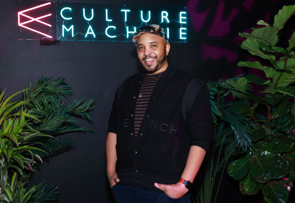 justin simien attends the 2023 sundance film festival not another diversity panel navigating performative inclusivity in hollywood culture machine at the park on january 23, 2023 in park city, utah