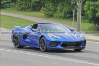 <p>The first of the two C8s is this Z51-package model painted in Rapid Blue, a new color for <a href="https://www.caranddriver.com/2020-c8-mid-engine-corvette/" rel="nofollow noopener" target="_blank" data-ylk="slk:the Corvette;elm:context_link;itc:0;sec:content-canvas" class="link ">the Corvette</a>.</p>