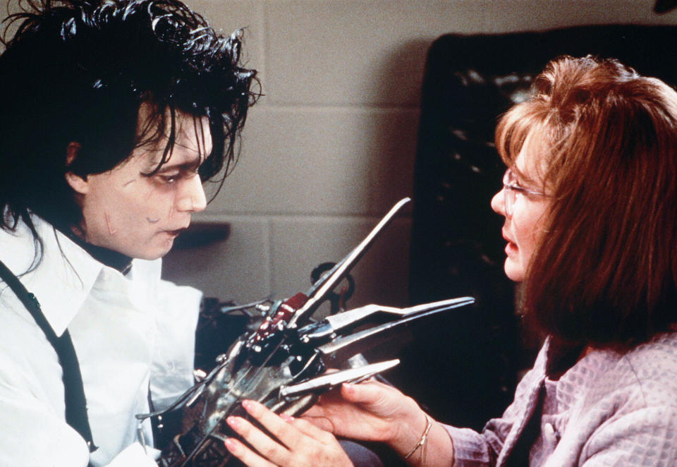 <p>In 1991, Wiest starred in Tim Burton's <em>Edward Scissorhands</em> alongside <a href="https://people.com/tag/johnny-depp/" rel="nofollow noopener" target="_blank" data-ylk="slk:Johnny Depp;elm:context_link;itc:0;sec:content-canvas" class="link ">Johnny Depp</a> and <a href="https://people.com/tag/winona-ryder/" rel="nofollow noopener" target="_blank" data-ylk="slk:Winona Rider;elm:context_link;itc:0;sec:content-canvas" class="link ">Winona Rider</a>. </p>