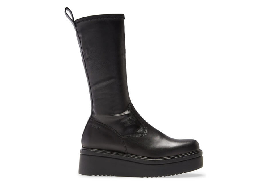 vagabond boot, tara platform boot, tall black boots