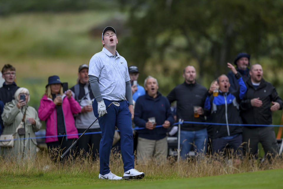 MacIntyre wins his national open in Scotland with birdie to beat Adam