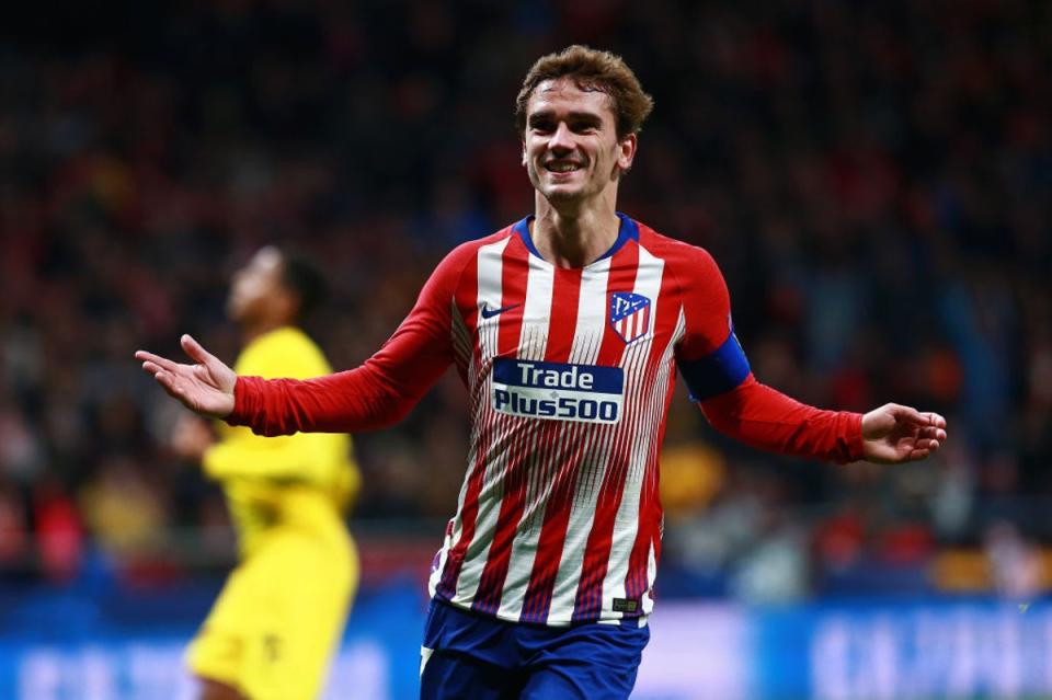Antoine Griezmann of Atletico Madrid celebrates scoring against Borussia Dortmund in the 2018-19 Champions League group stages  (Getty Images)