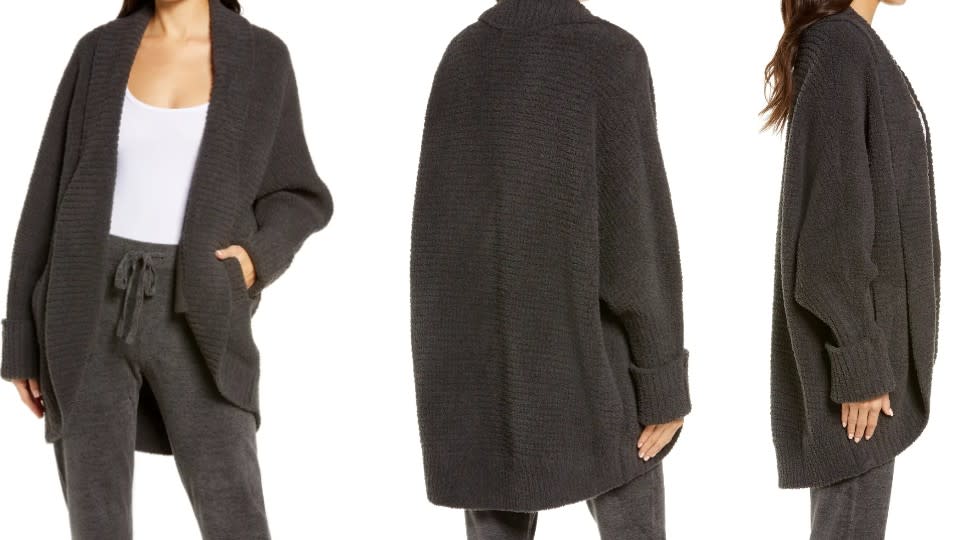 Barefoot Dreams Cozychic® Waffle Cocoon Cardigan - Nordstrom, $107 (originally $178)