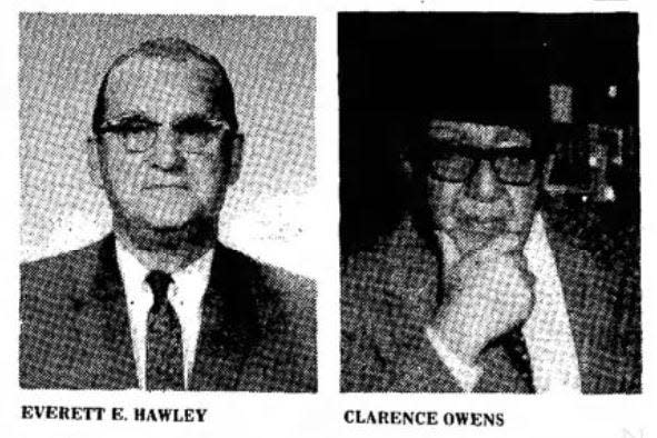 Photos of Everett Hawley and Clarence Owens appeared on the front page of the Feb. 28, 1976, edition of the Freeport Journal-Standard, nine days after the two men disappeared.