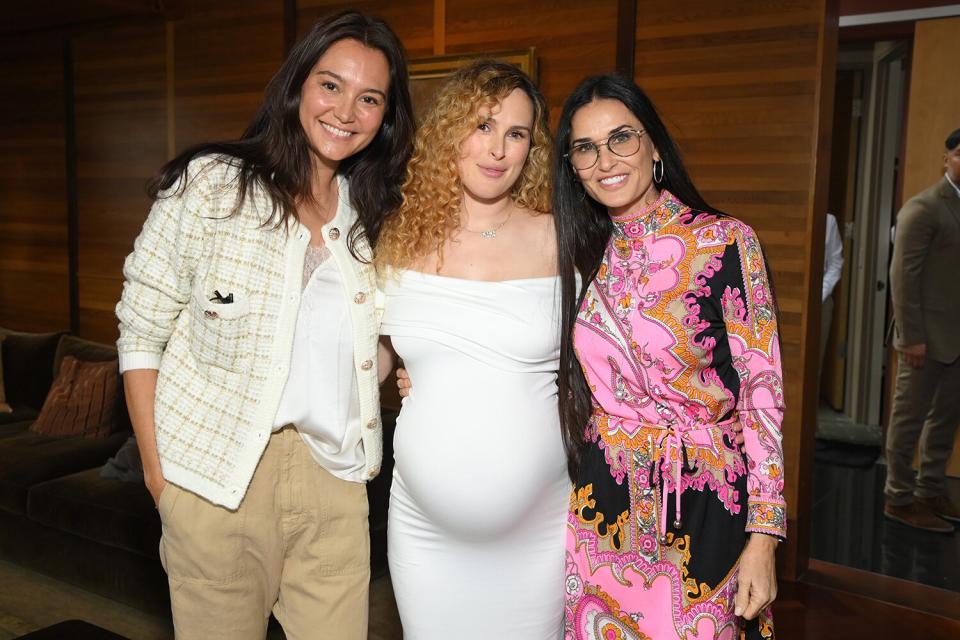 Pregnant Rumer Willis Celebrates Baby Shower with Mom Demi Moore and ...