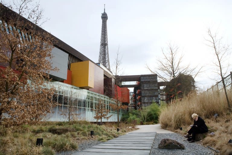 Musee du Quai Branly, pictured in Paris, on March 18, 2010. From June 6, 2013, a massively enlarged version of a work by Australian Aboriginal artist Lena Nyadbi will adorn the roof of the multimedia library at the museum, on the banks of the Seine