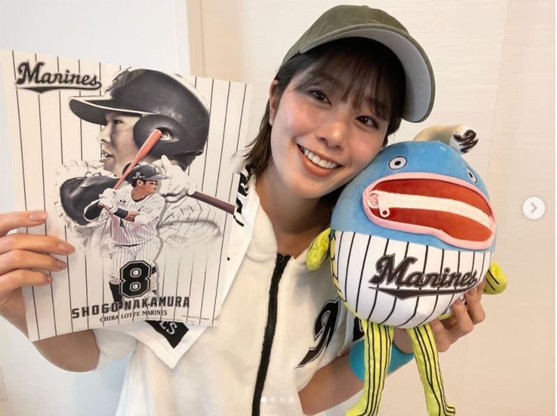 稻村亞美是日本棒球女神。（圖／翻攝自稻村亞美IG）