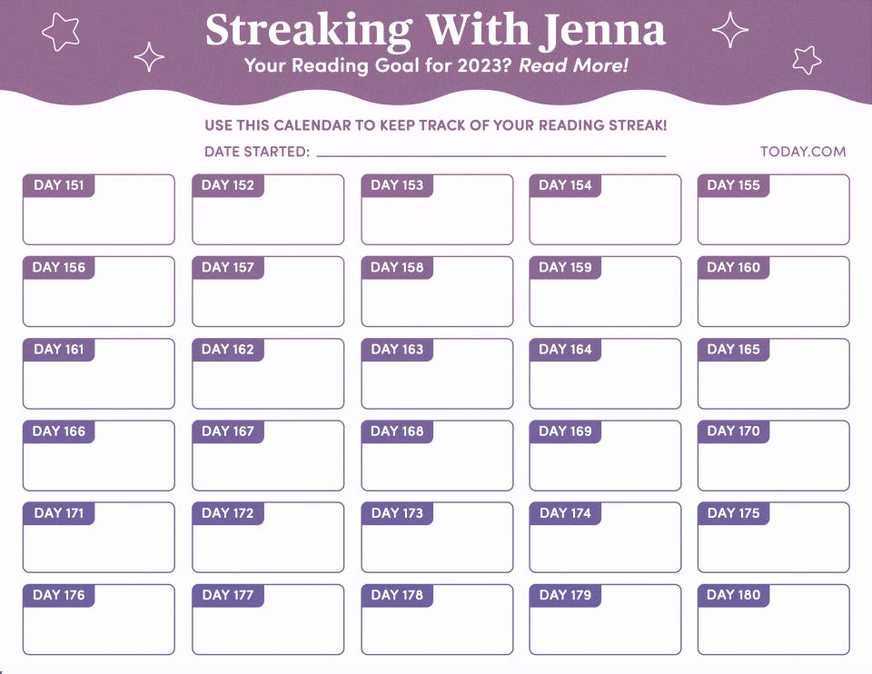 Streaking with Jenna tracker (TODAY Illustration)