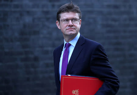 FILE PHOTO: Britain's Secretary of State for Business, Greg Clark, arrives in Downing Street, London, Britain, December 4, 2018. REUTERS/Henry Nicholls/File Photo