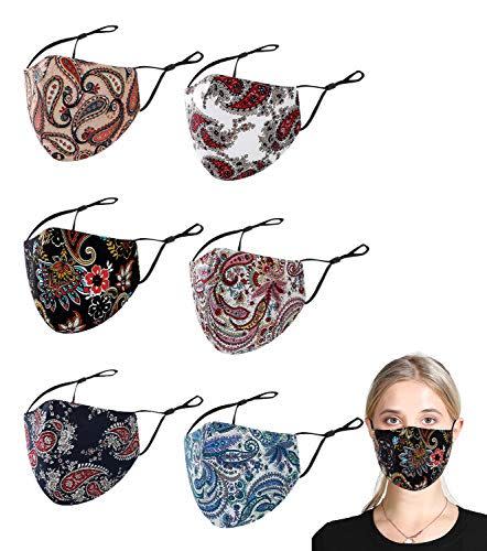 6) Paisley Print Face Mask