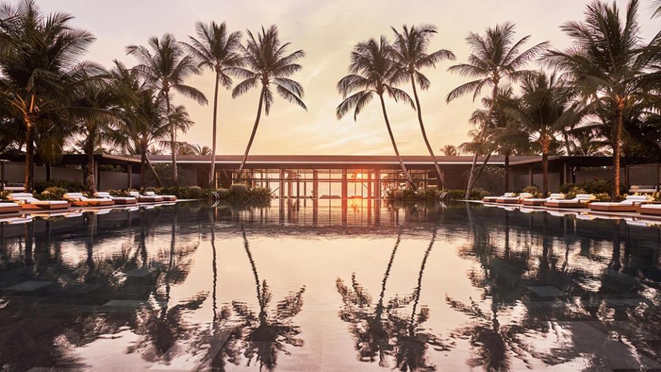 The main pool is the resorts centerpiece.