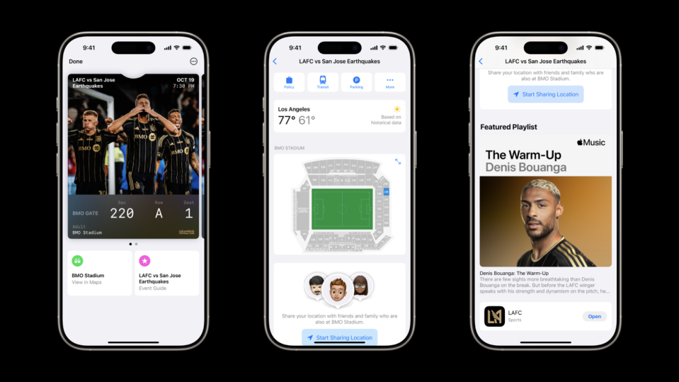     Ticketmaster in the Apple Wallet app. 