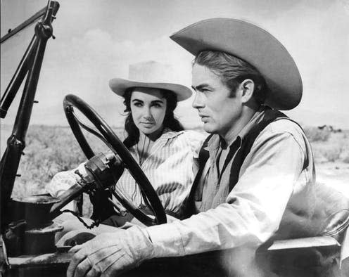 <span class="caption">Dead famous: Elizabeth Taylor and James Dean in a still from Giant (1964).</span> <span class="attribution"><span class="source">Warner Bros</span></span>