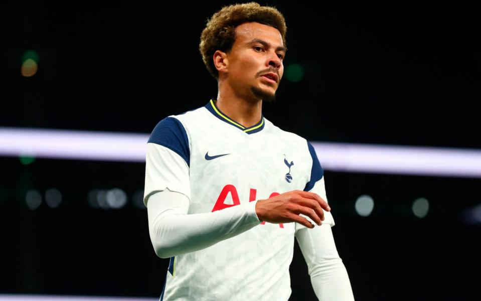 Dele Alli looks frustrated - SHUTTERSTOCK