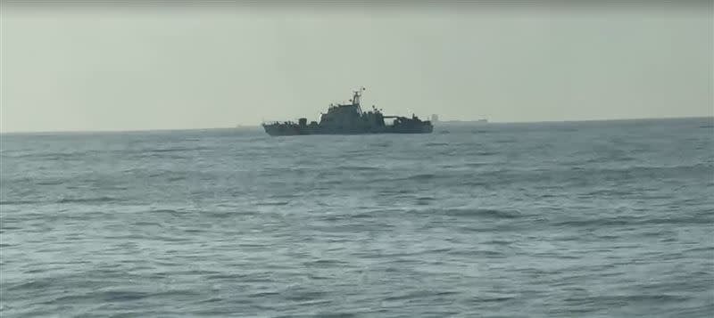 中國4艘海警船今天（25日）清晨，無預警直驅金門海。（圖／翻攝畫面）