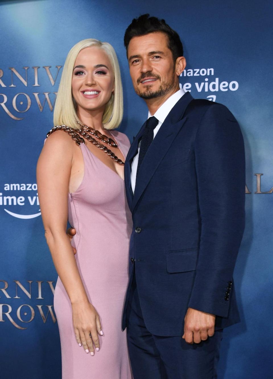 Katy Perry and Orlando Bloom attend the premiere of Carnival Row on August 21, 2019 (Getty Images)