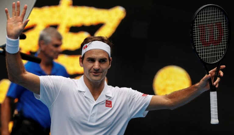 Switzerland's Roger Federer might be 37 but he's not showing his age, as he works towards a third successive Australian crown and 21st major victory