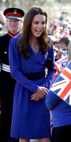 <b>Like mother, like daughter</b><br><br> Kate made headlines this year when she donned the same deep blue Reiss dress that her mother Carole wore to Royal Ascot in 2010. Maybe she thought it would bring her luck as she made her first public speech at The Treehouse Children's Hospice?