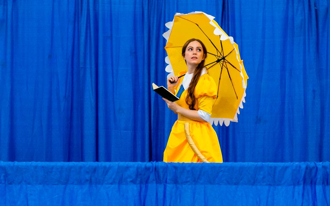 Bethany Goldenberg cosplays as Jane from Disney’s “Tarzan” during Florida Supercon.